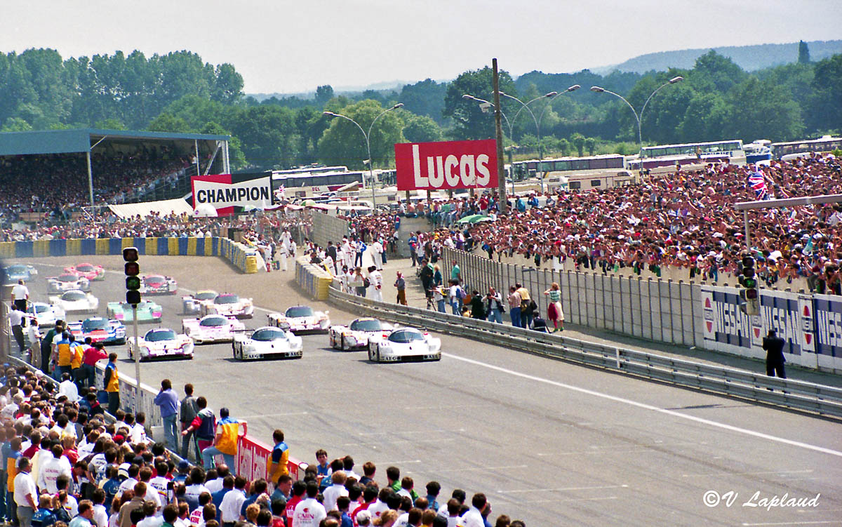 Départ des 24 Heures du Mans 1989