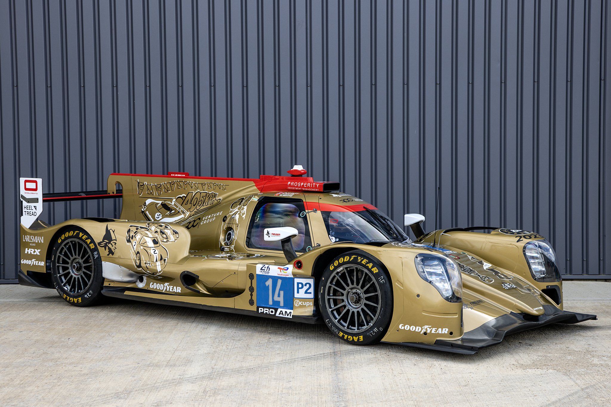 Le Nielsen racing a dévoilé sa robe parée de doré pour célébrer le Centenaire des 24 Heures du Mans.