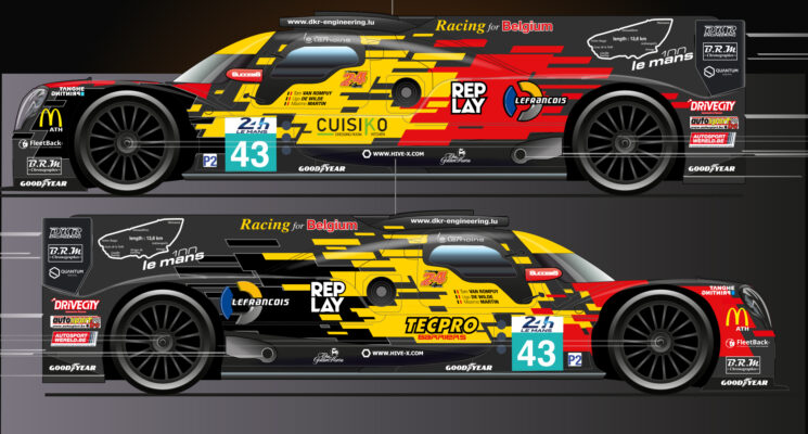 DKR Engineering aux 24 Heures du Mans 2023 avec une livrée aux couleurs de la Belgique