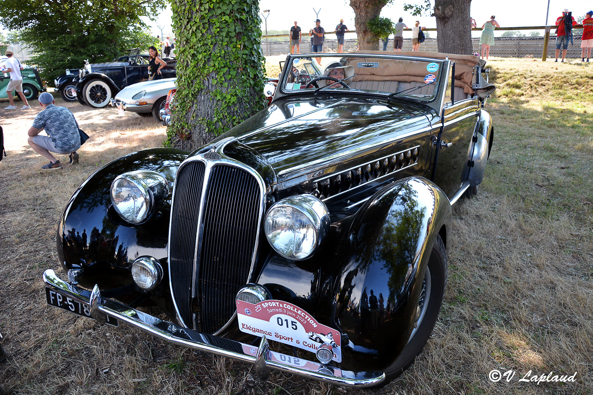 Delahaye 135M Cabriolet "Grand Luxe" Chapron #60142 Sport et Collection 2023 au Vigeant.