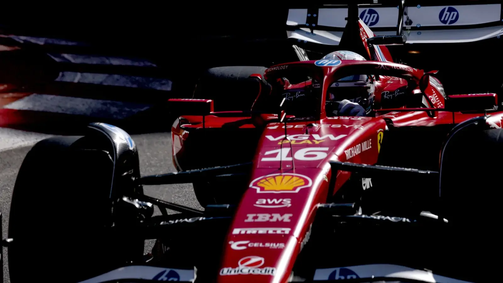 Charles Leclerc has denied Ferrari