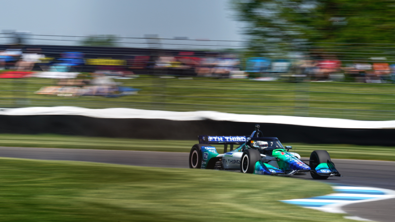 Rahal fit used alternate tires late in the race, which did not help his win chances. Photo: Kevin Dejewski