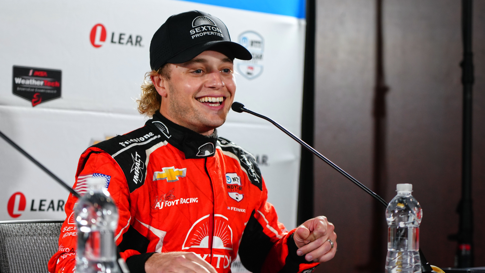 Ferrucci was in very good spirits after the race. Photo: Kevin Dejewski