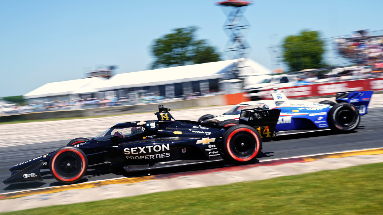 Ferrucci battled all afternoon to move through the field. Photo: Kevin Dejewski