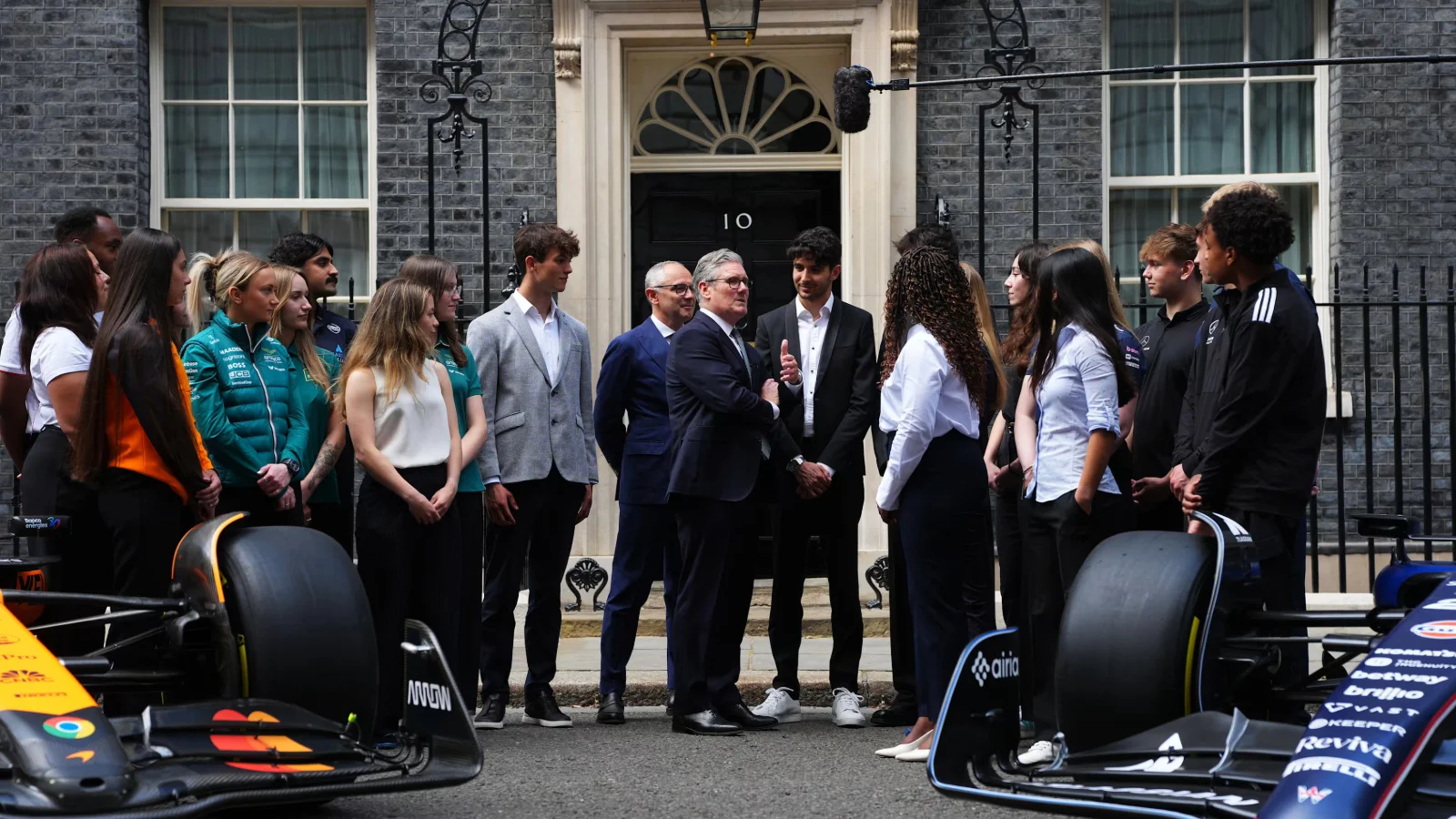 UK Prime Minister Sir Keir Starmer hosted F1 personnel prior to the British GP