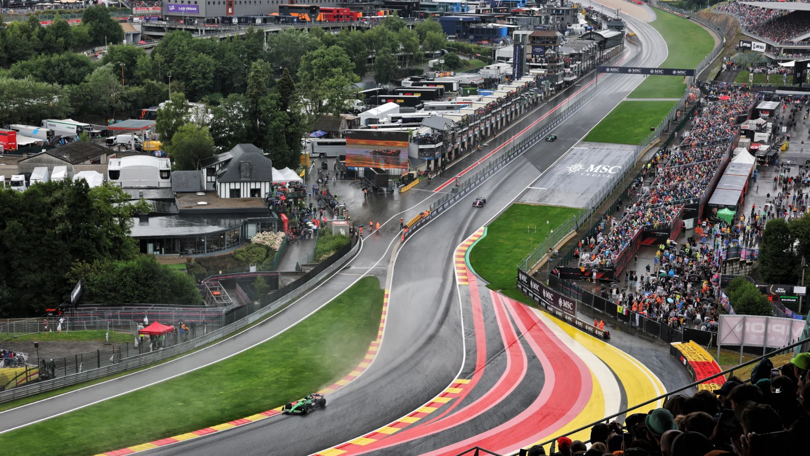 The Belgian GP would have been a damper affair had the race started on time