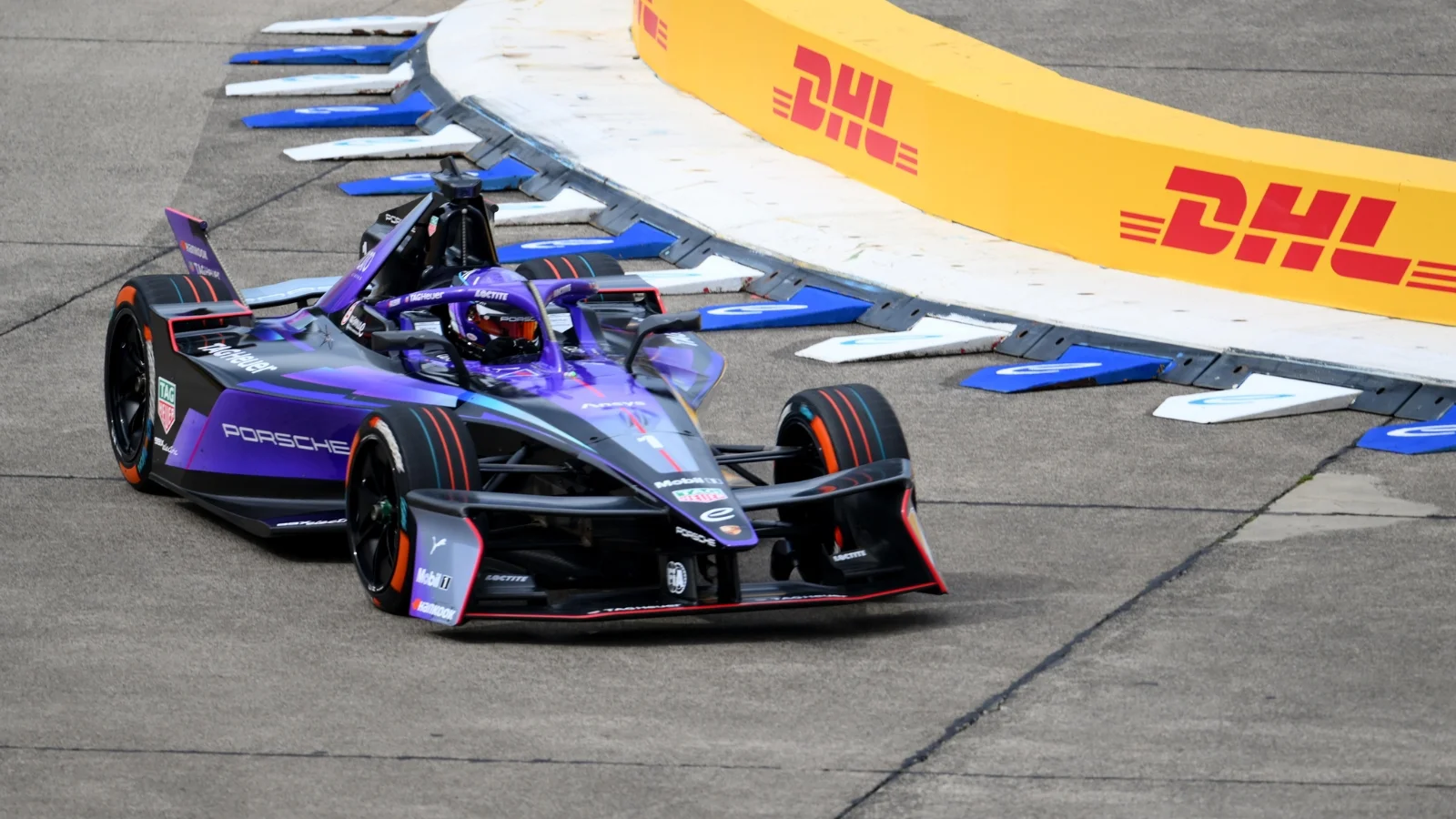 Pascal Wehrlein of Germany driving the (1) TAG Heuer Porsche Formula E Team Porsche 99X Electric Gen3 on track ahead of Practice, ahead of the Berlin E-Prix, Round 13 of the 2025 FIA Formula E World Championship at Tempelhof Airport Circuit on July 11, 2025 in Berlin, Germany