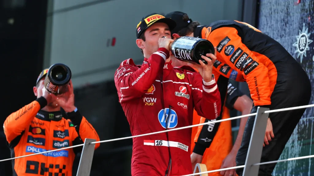 Charles Leclerc a fait trois premiers top trois en quatre courses en Autriche