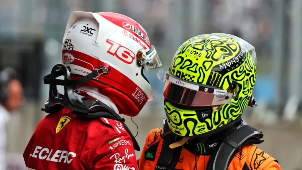 Charles Leclerc a usurpé les deux chauffeurs de McLaren pour prendre sa première position pole de la saison