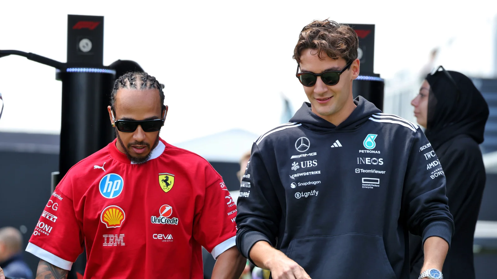 George Russell has described Lewis Hamilton