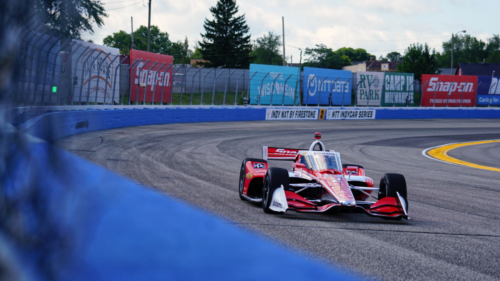 Newgarden was quickest in his special Snap-On livery. Photo: Kevin Dejewski