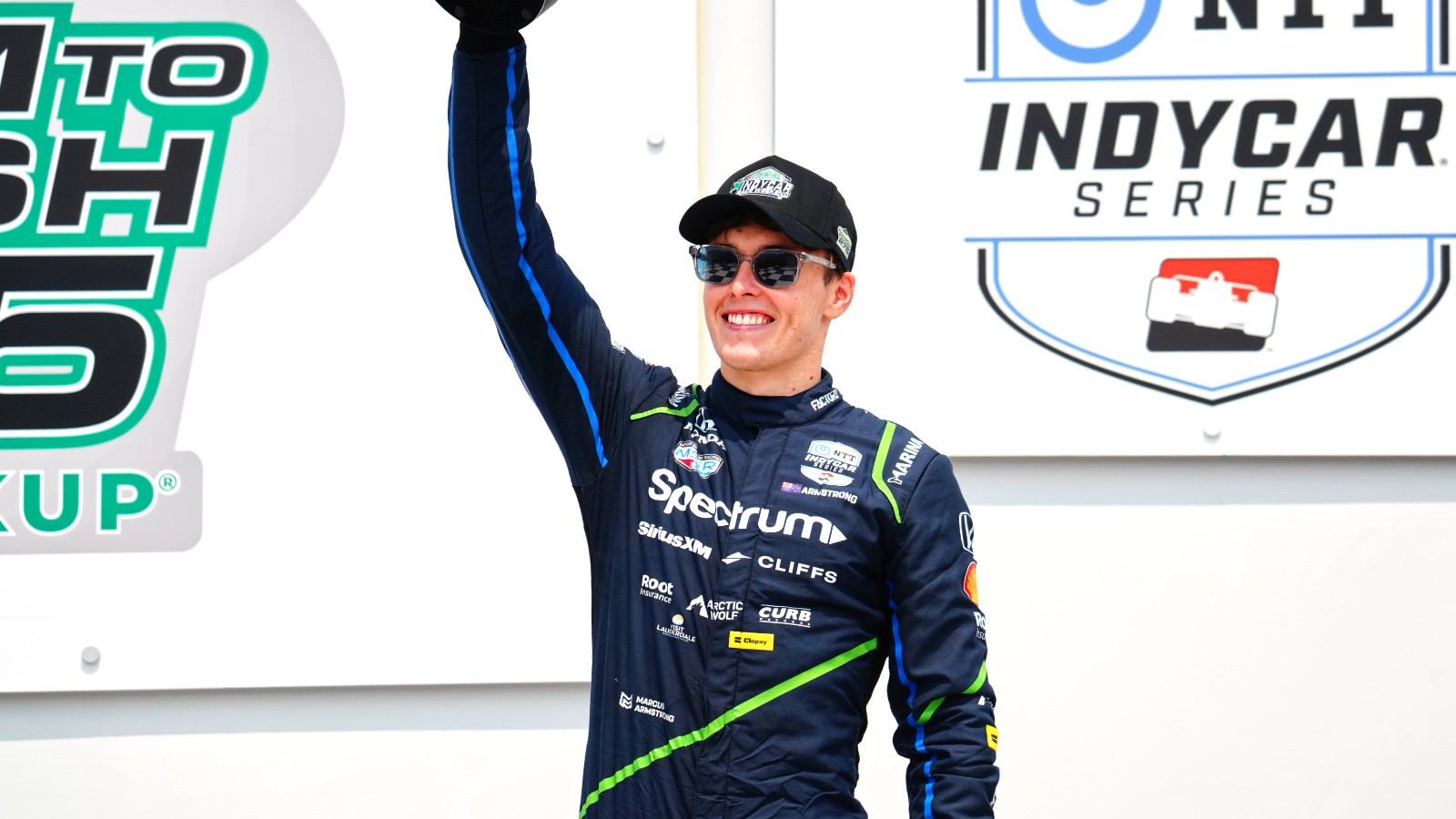 Armstrong earned his first oval podium earlier this year. Photo: Kevin Dejewski