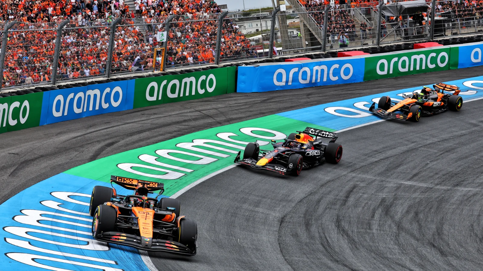 Max Verstappen wowed Red Bull and the home crowd on the opening lap of the Dutch GP