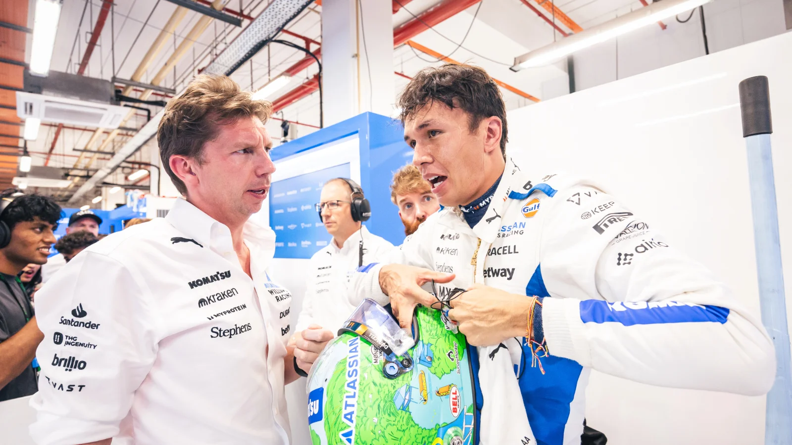 Alex Albon has praised James Vowles