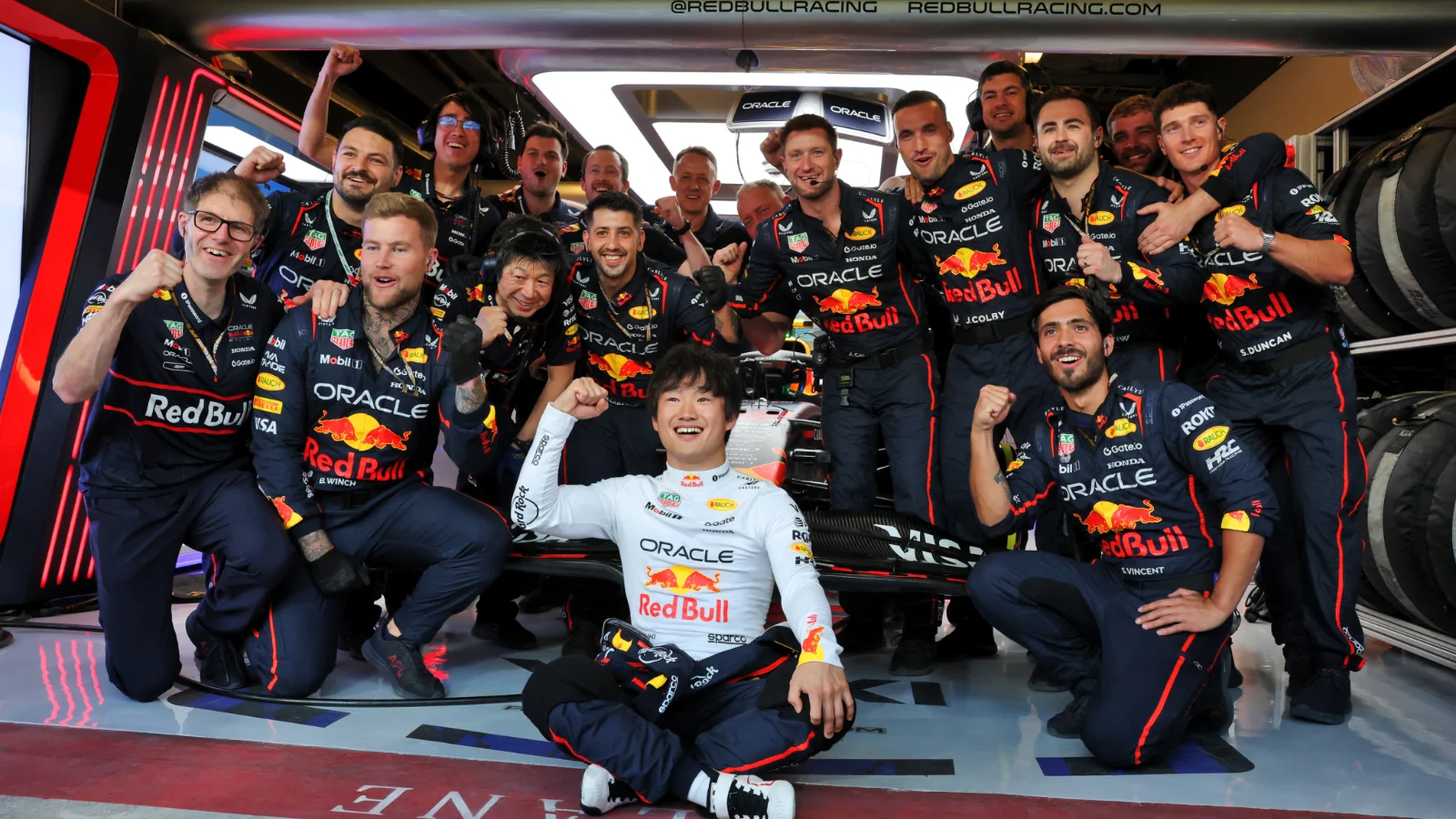Yuki Tsunoda was afforded a pleasant send off by Red Bull