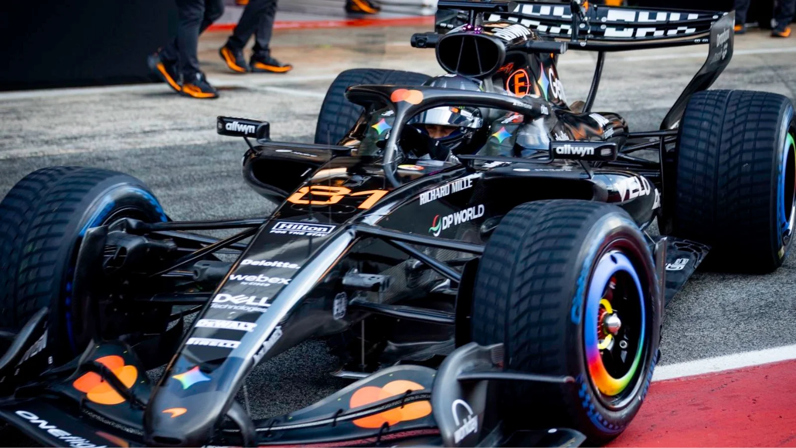 McLaren suffered a reliability issue on the first day of its pre-season testing programme