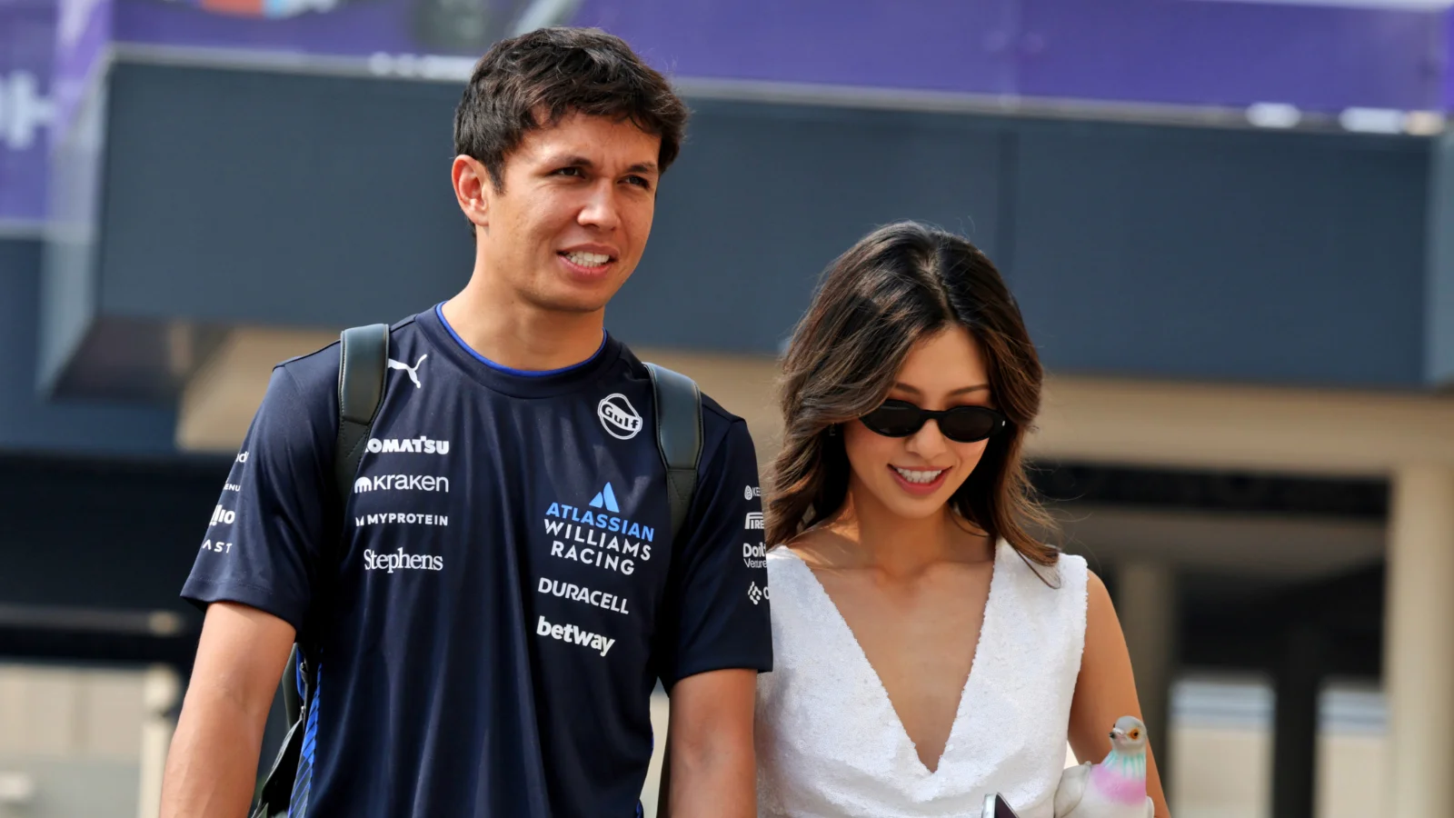 Alex Albon and girlfriend Lily He have announced their engagement