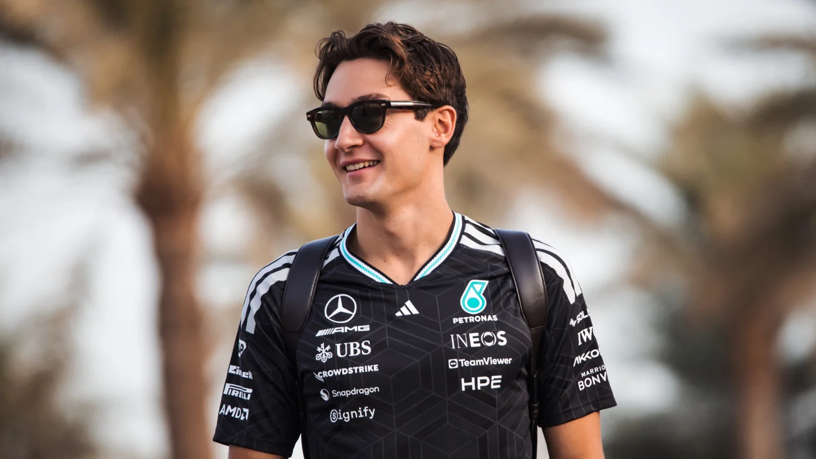 George Russell was all smiles in Bahrain, but not everything went to plan for Mercedes
