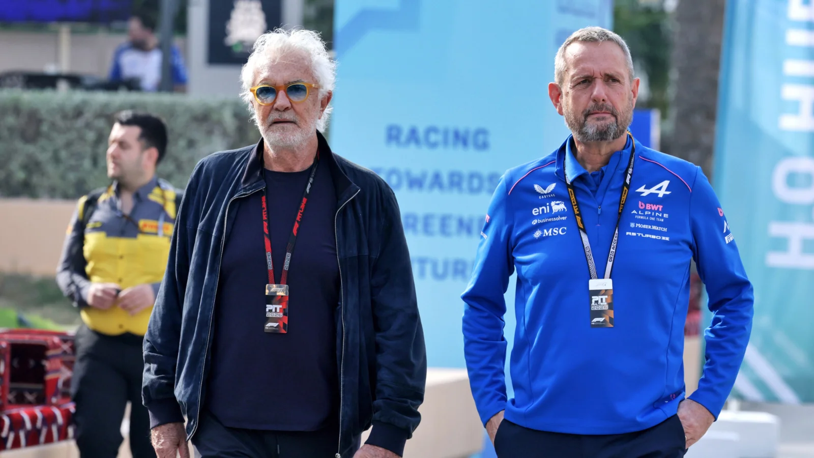 Alpine Managing Director Steve Nielsen [pictured with Executive Advisor Flavio Briatore] is stern in his belief Mercedes has acted correctly