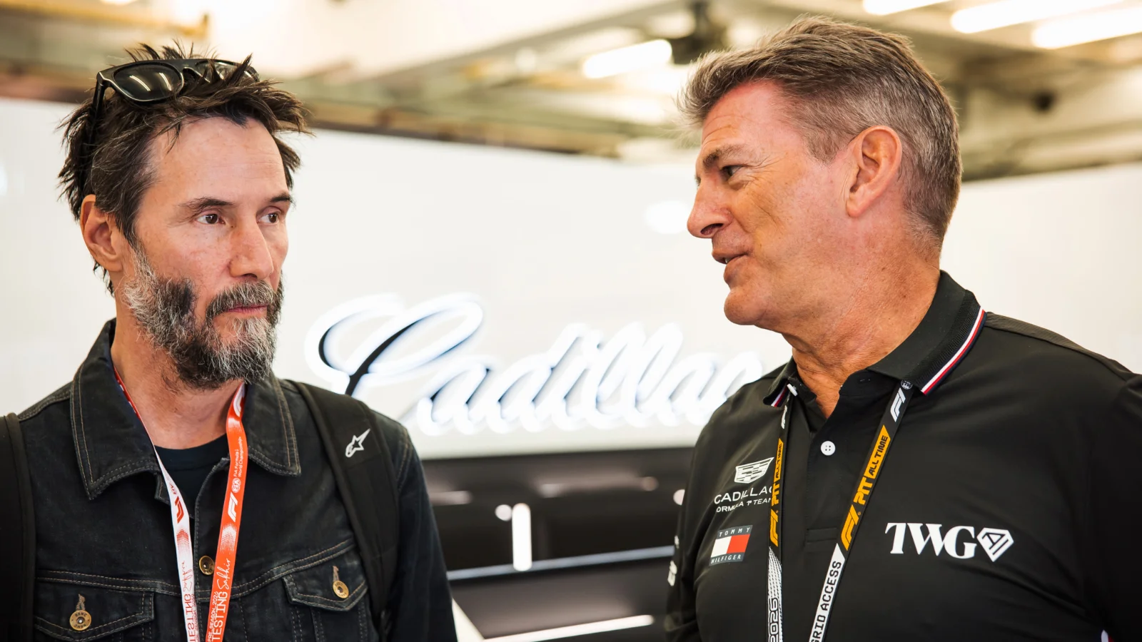 Keanu Reeves spent time with Cadillac in Bahrain as part of a documentary detailing its F1 journey