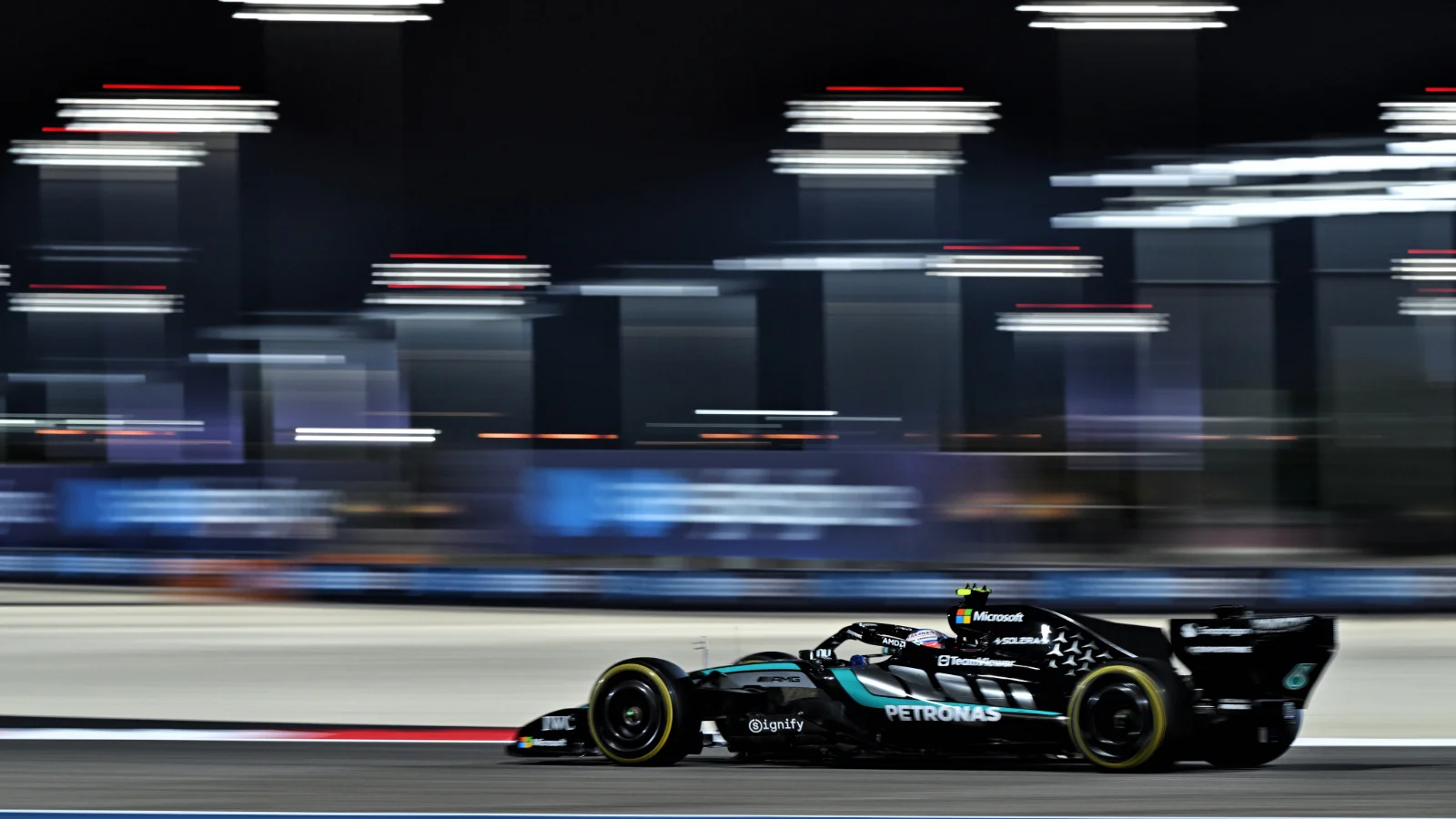 Andrea Kimi Antonelli (ITA) Mercedes AMG Formula One Team W17. 13.02.2026. Formula 1 Testing, Bahrain Test One, Sakhir, Bahrain, Day Three.