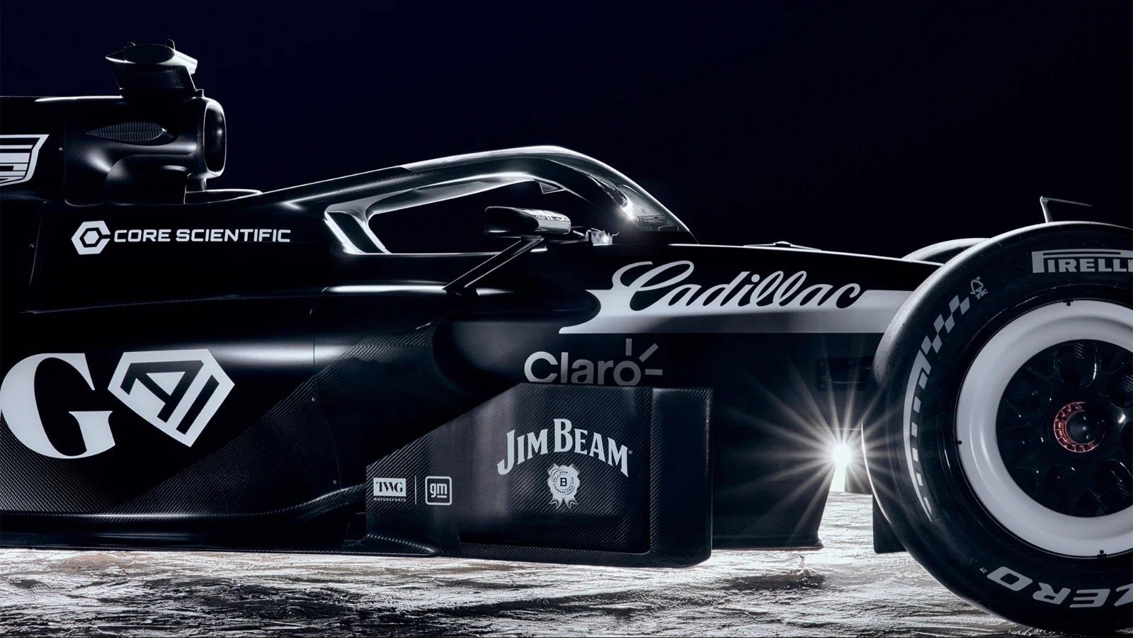 Cadillac launched its first F1 car at the Super Bowl, but finds itself in trouble with a Hollywood legend. Image: Cadillac