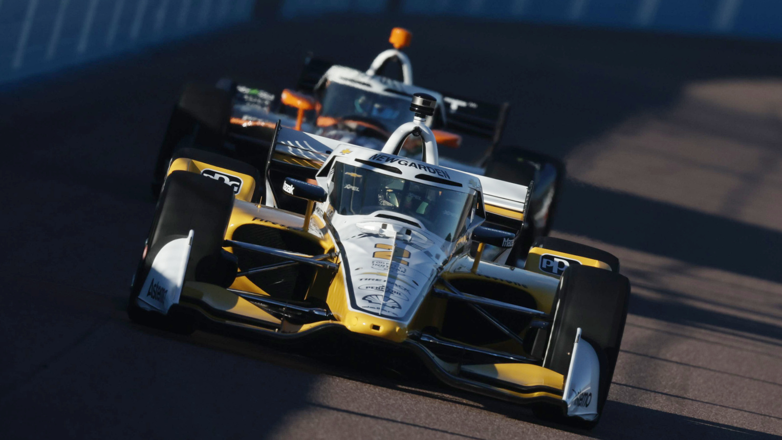 Newgarden took the lead late in the race to earn his 33rd career victory. Photo: IndyCar - Chris Owens