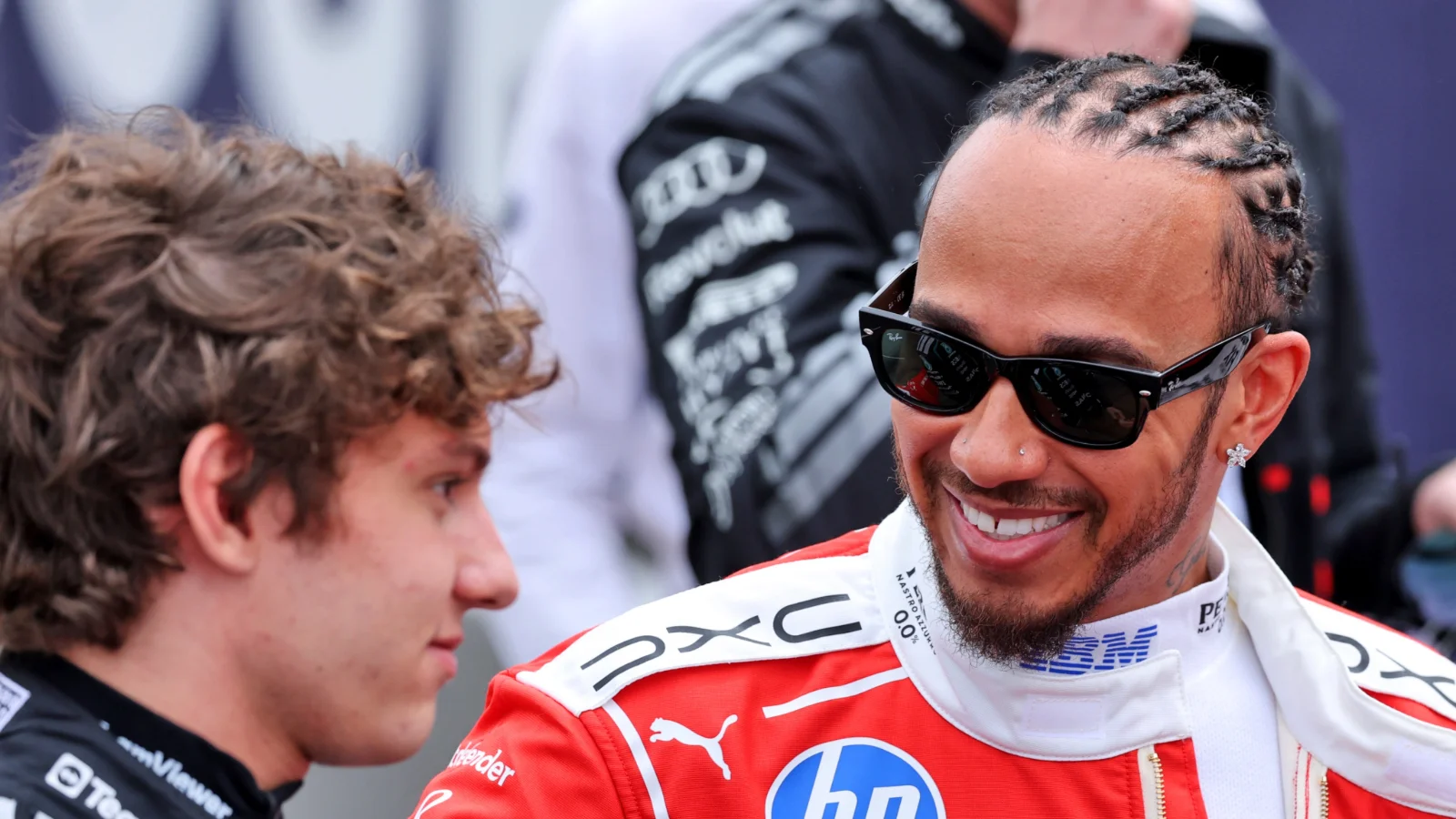 Lewis Hamilton was all smiles before the first race of the new era of F1 in Australia