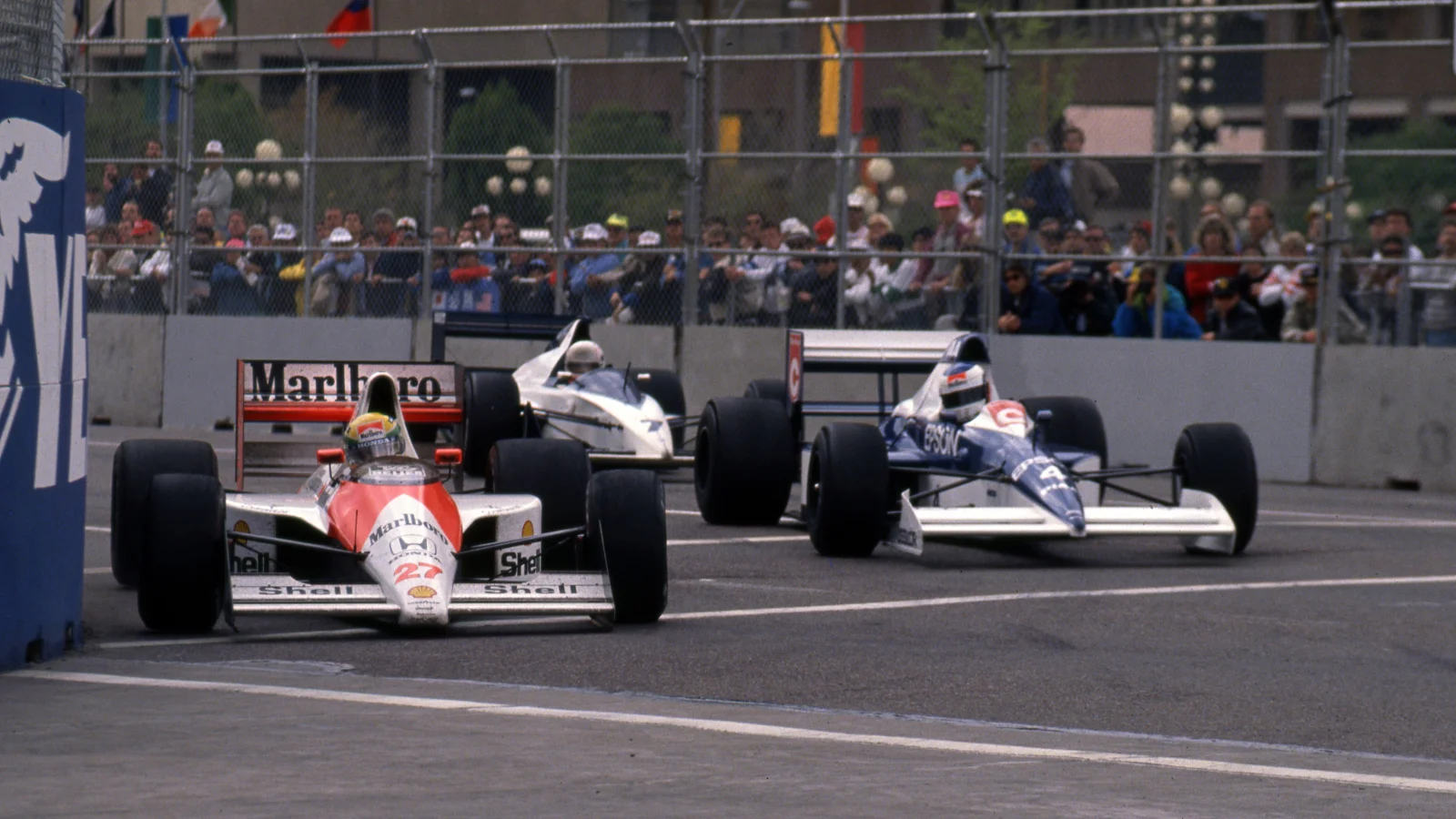 Ayrton Senna was taken to task by a