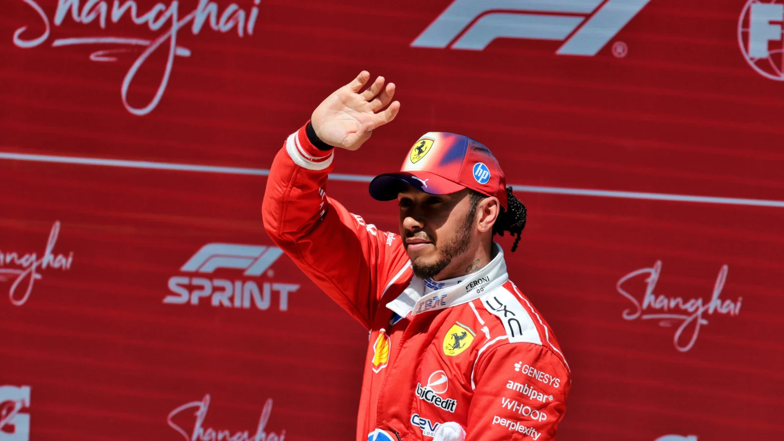 Lewis Hamilton finished third in the F1 Chinese GP Sprint Race