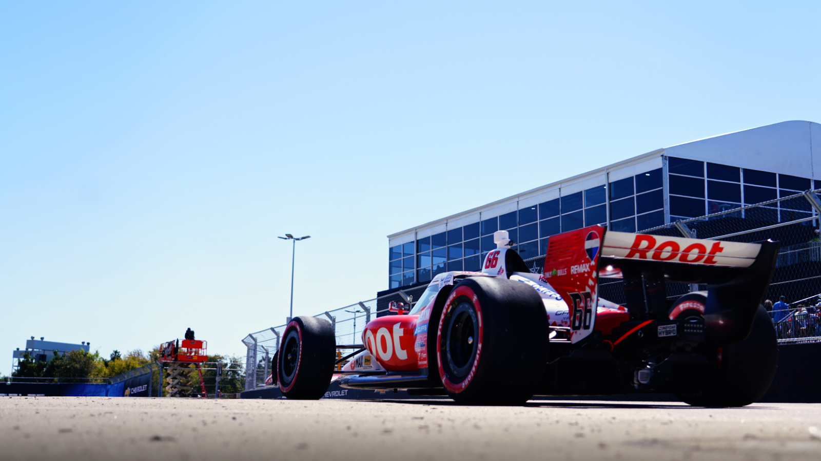 Racing around a brand new street course. Photo: Kevin Dejewski