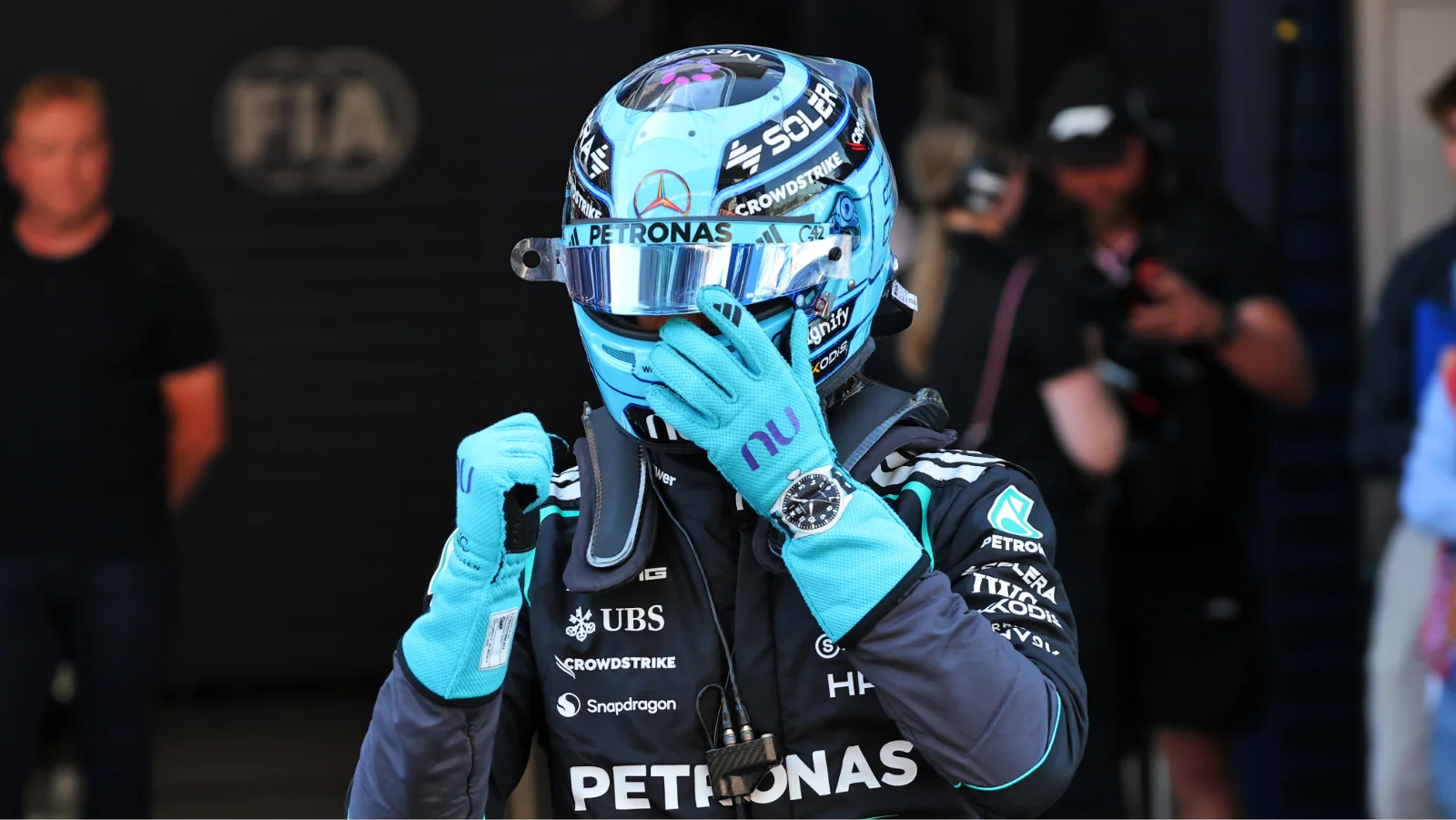 George Russell was not happy with Mercedes