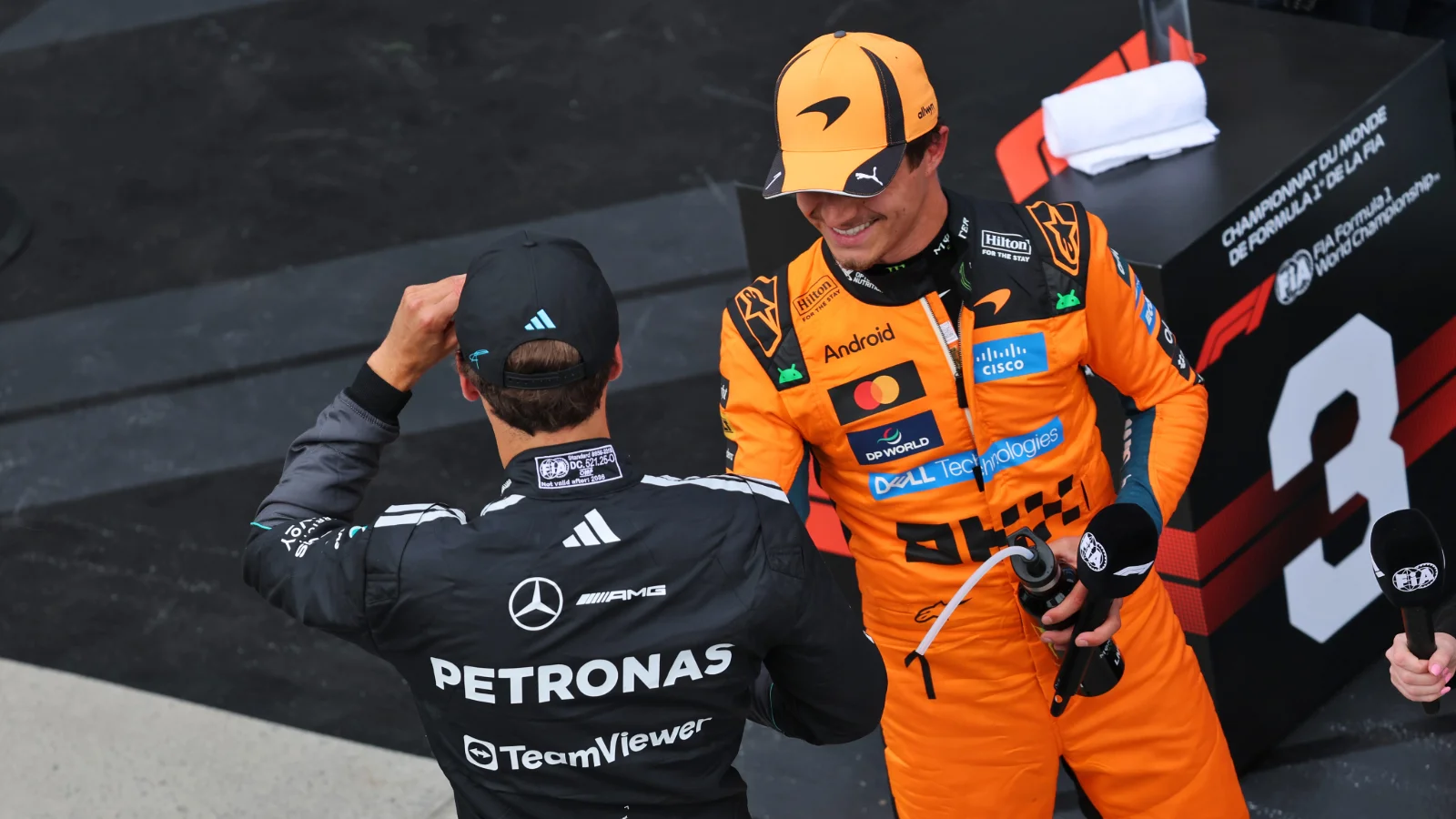 Lando Norris gives his advice to George Russell for F1 title fight