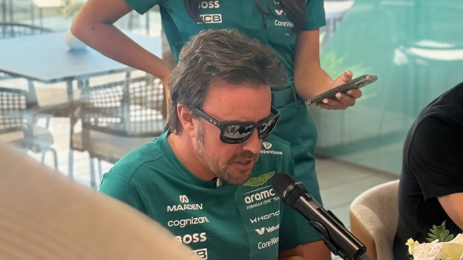 Fernando Alonso was fiercely in Aston Martin