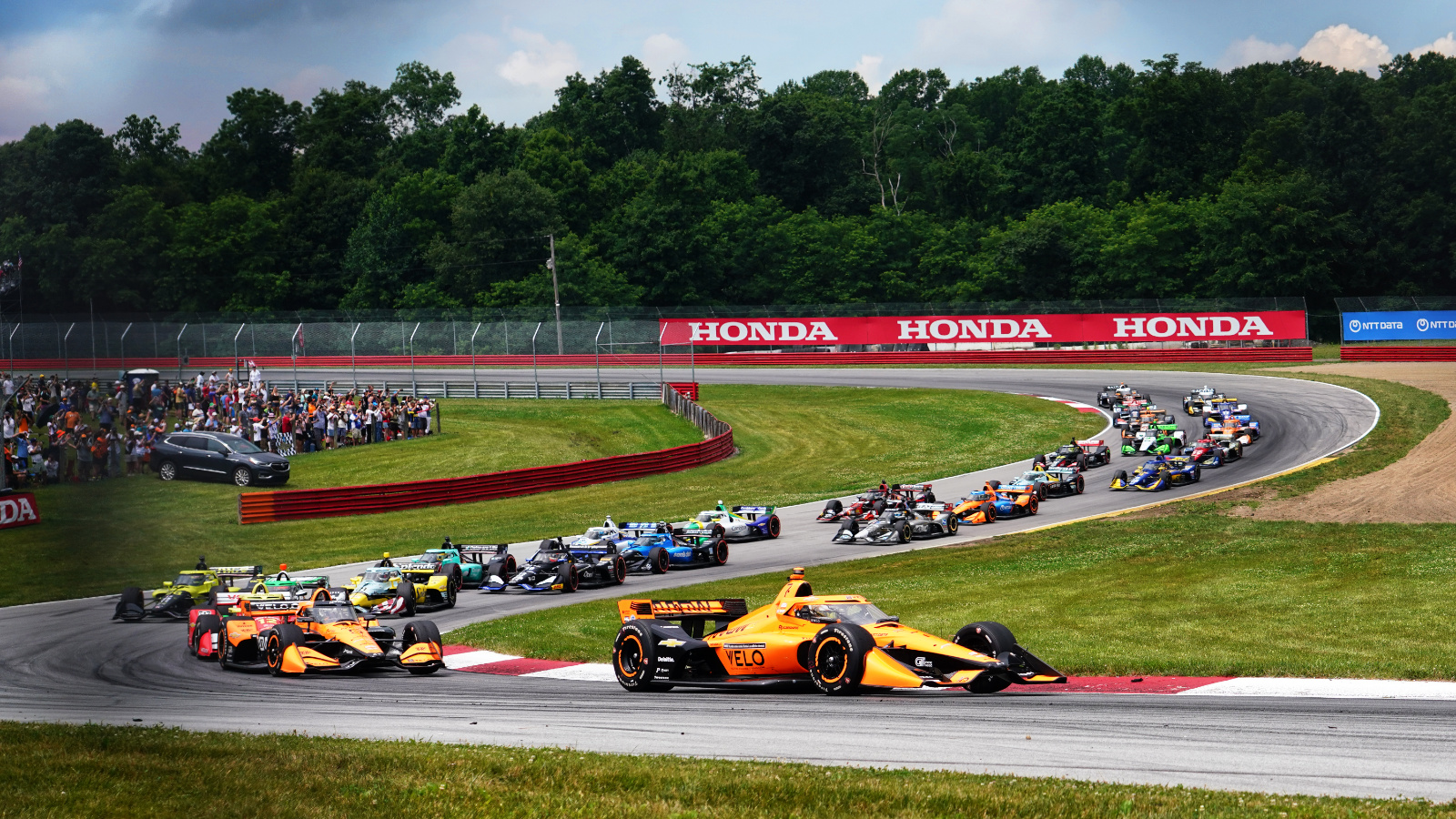 Snaking through the first set of corners at Mid-Ohio. Photo: Kevin Dejewski