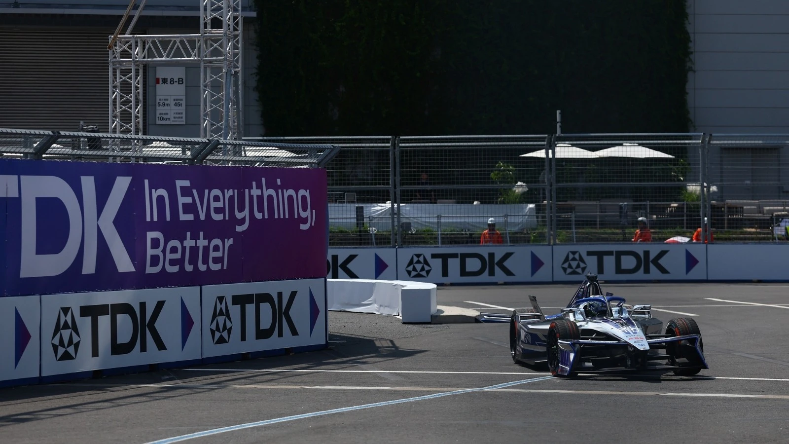 Jake Dennis took pole position in a disrupted Tokyo E-Prix Qualifying session