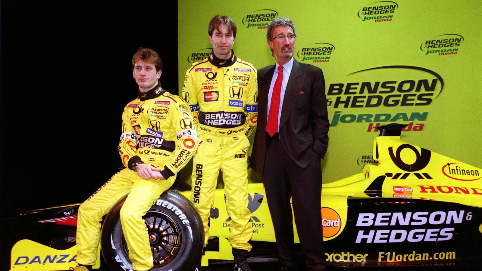 Eddie Jordan fired Heinz Harald Frentzen on this day in 2001