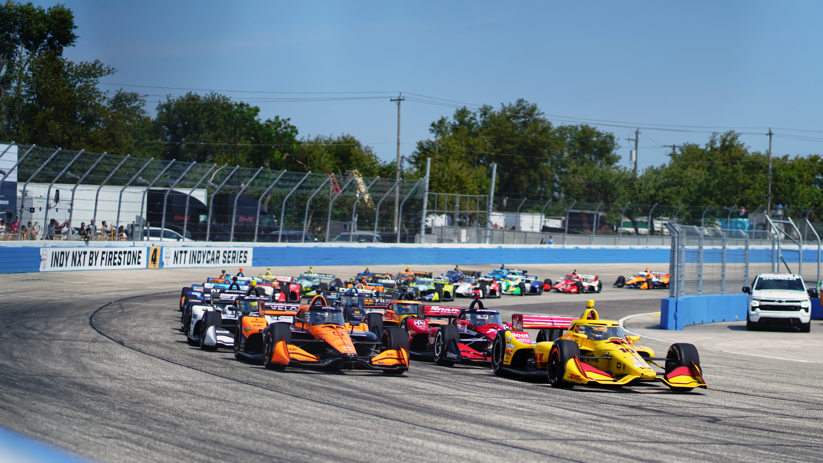 Lined up and ready for Sunday