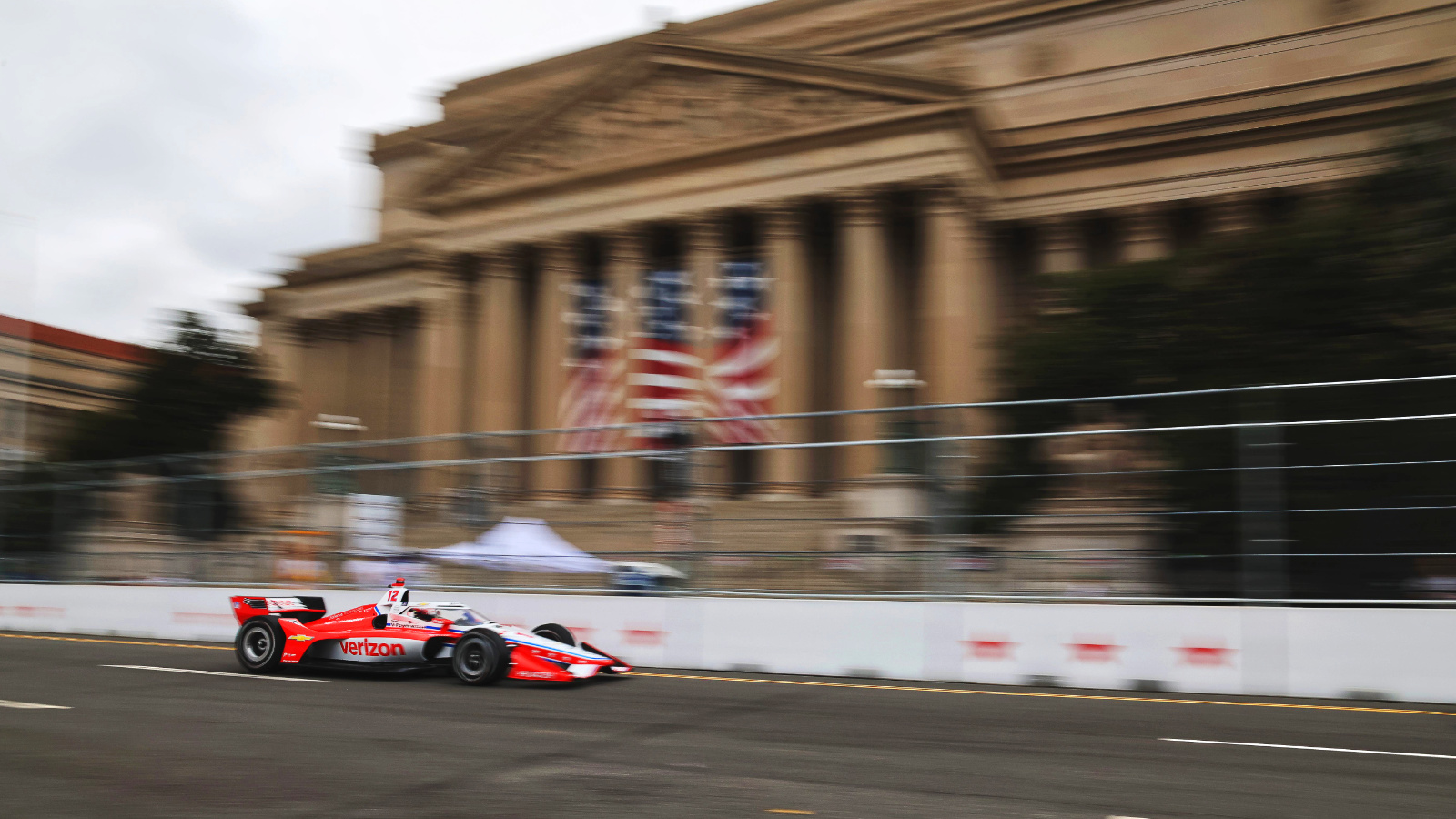 Speeding past iconic buildings in the nation