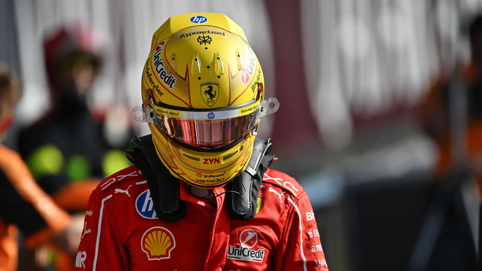 Lewis Hamilton had a less than ideal opening lap scrap with Charles Leclerc at Monza