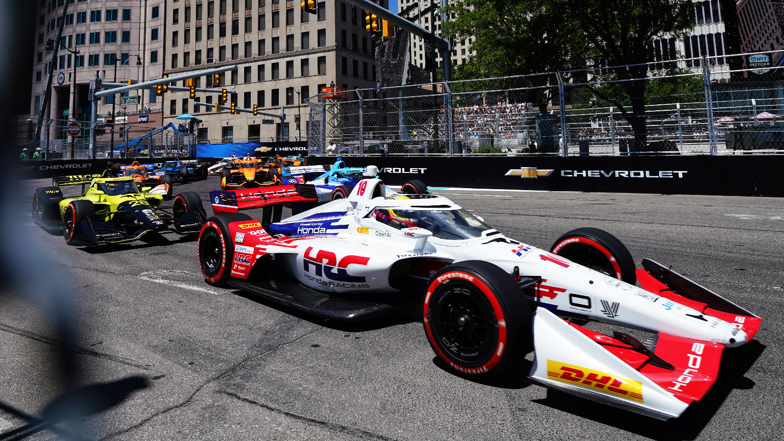 Palou running an HRC livery at this year
