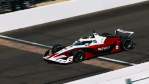 Le nouveau châssis IndyCar réussi lors du premier test sur ovale