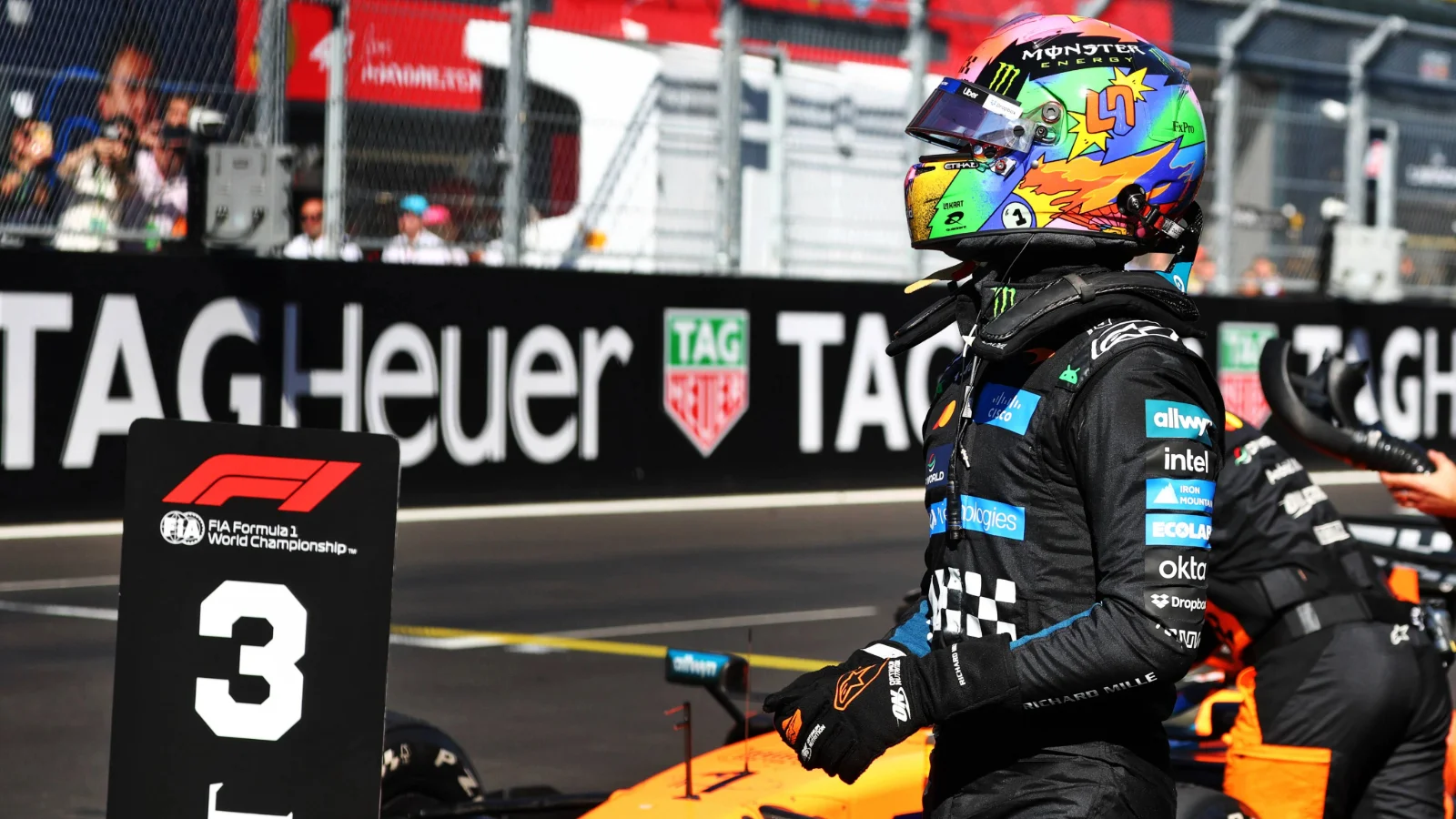 Lando Norris has been praised for his pole position lap in Madrid