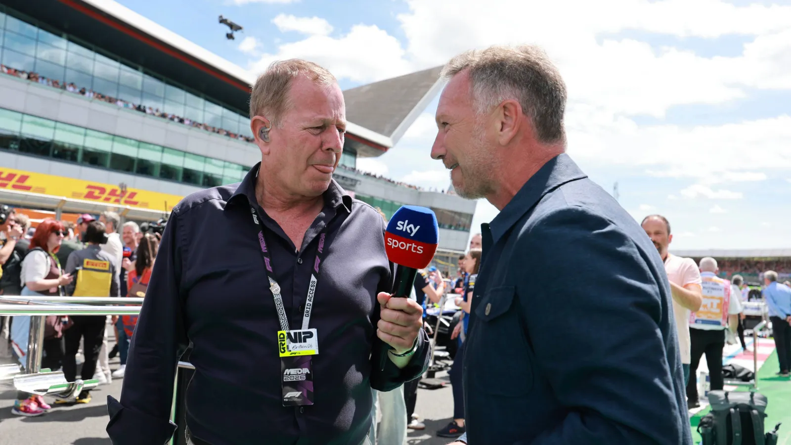 Martin Brundle decided to call Christian Horner up about the Ferrari rumours