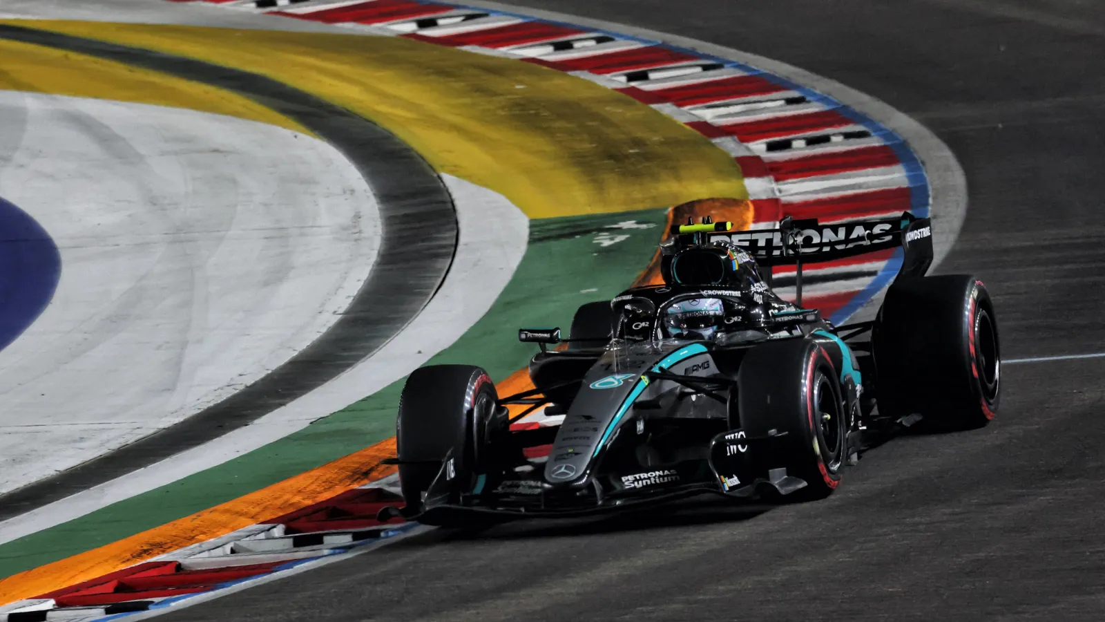 Kimi Antonelli narrowly missed a track limits penalty at Singapore