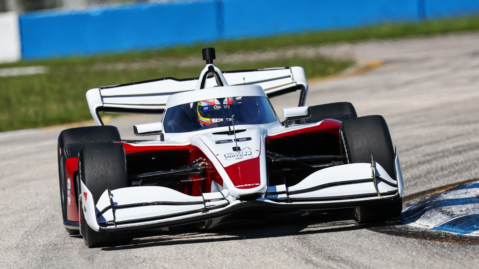 The IR-28 was put through a full test on the bumpy Sebring course. Photo: IndyCar - Chris Owens