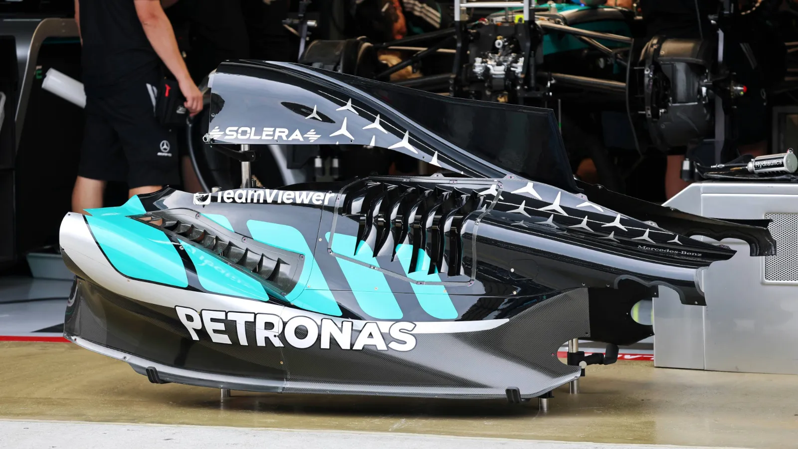 Mercedes has brought a radically revised W17 at Sepang