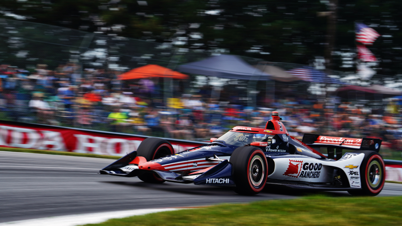 McLaughlin races past fans at Mid-Ohio. Photo: Kevin Dejewski